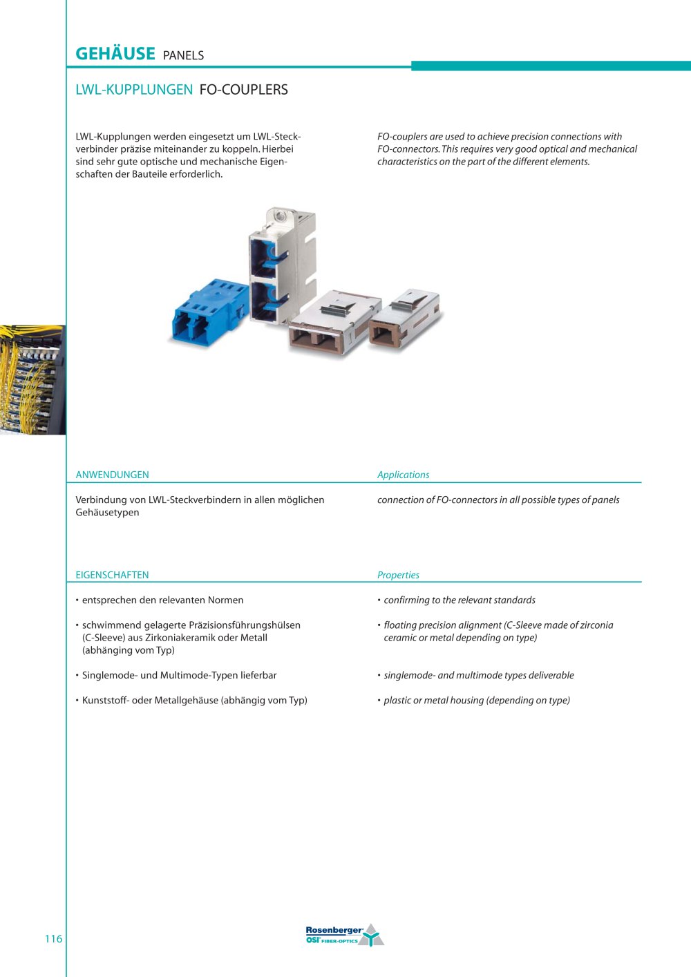 FO-COUPLERS - OSI Fiber-Optics