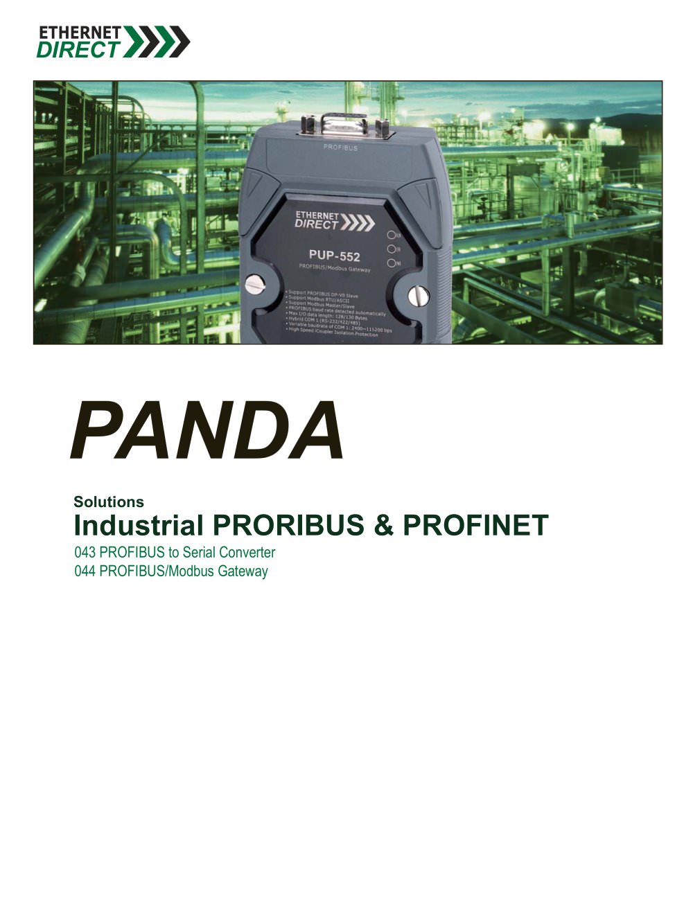 Industrial PROFIBUS & PROFINET Solutions - Ethernet Direct