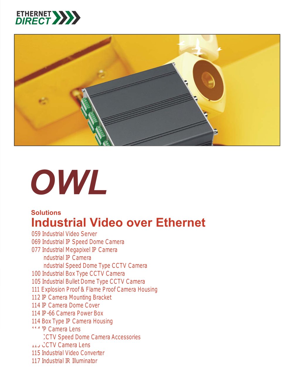 Industrial Video over Ethernet Solutions - Ethernet Direct