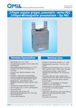 2-finger angular grippers, pneumatic PGC
