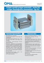 2-finger parallel grippers, pneumatic PLE