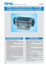 2-fingers parallel grippers, pneumatic SRO