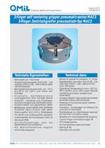 3-finger self-centering grippers, pneumatic MAC 3