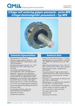 3-finger self-centering grippers, pneumatic MFB