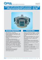 3-finger self-centering grippers, pneumatic SRP