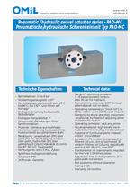 Pneumatic/hydraulic swivel actuator PAO-MC