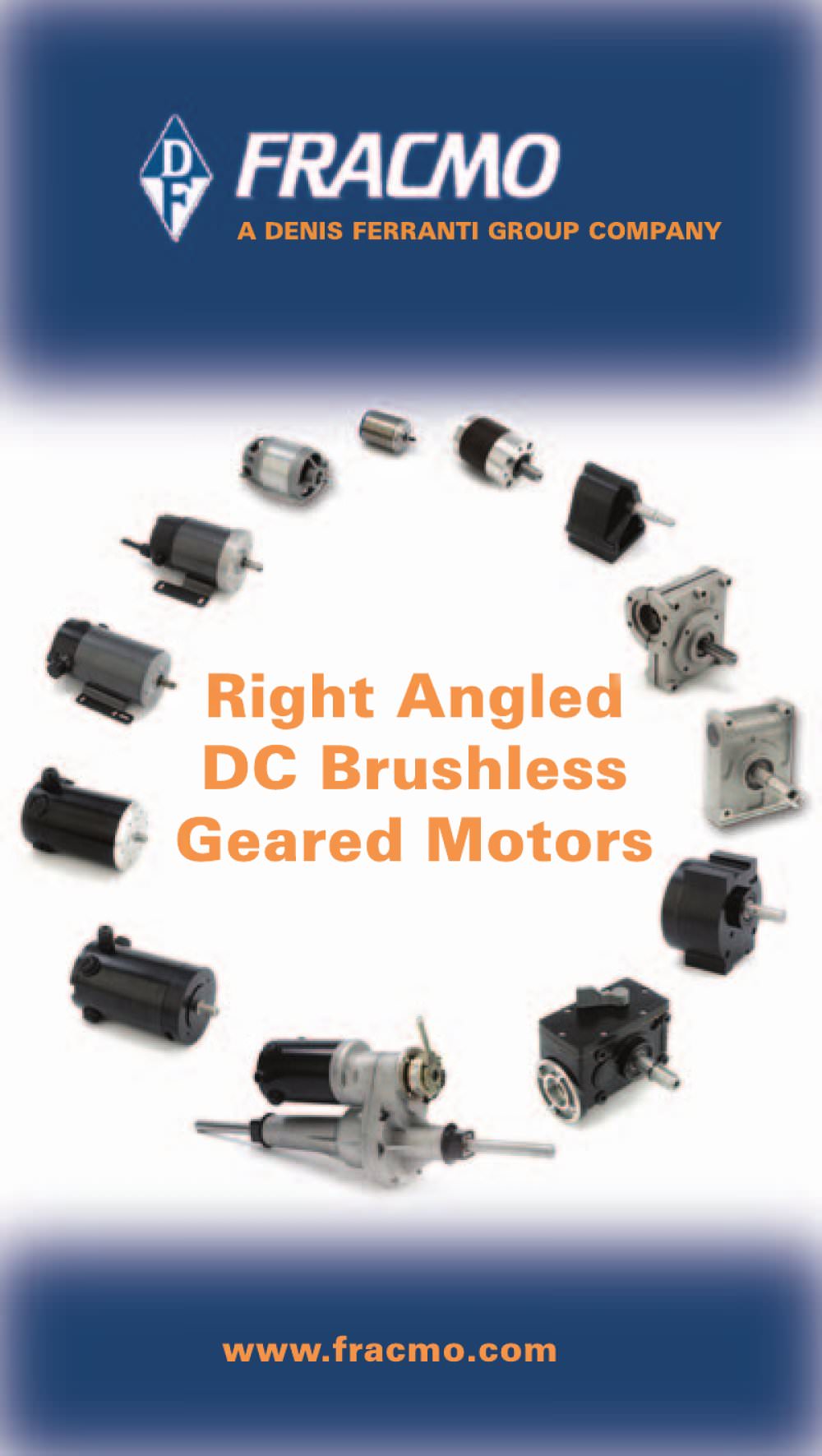 Fracmo right angled DC brushless geared motor - Fracmo