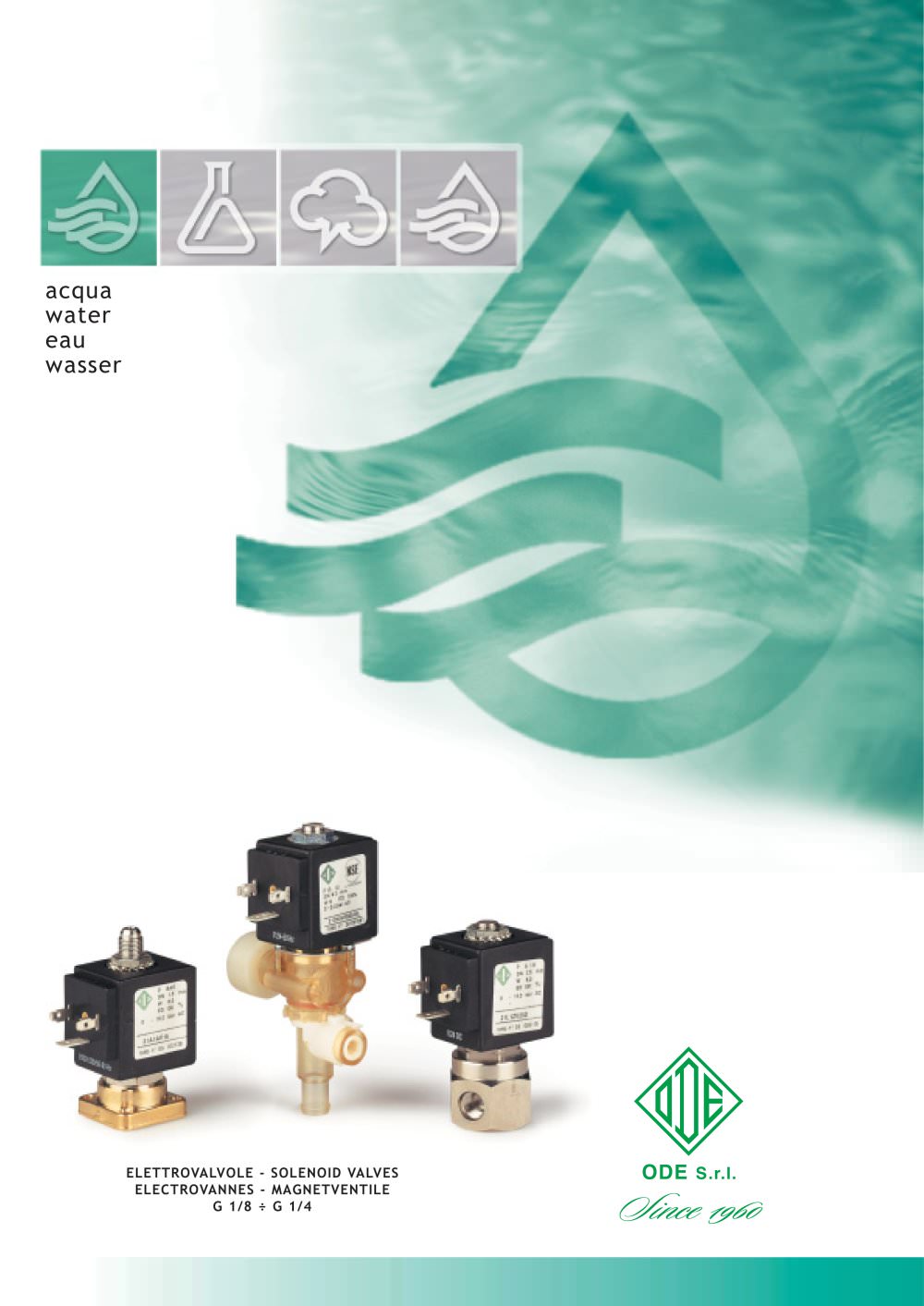 Water solenoid valves 1/8" - 1/4" - ODE