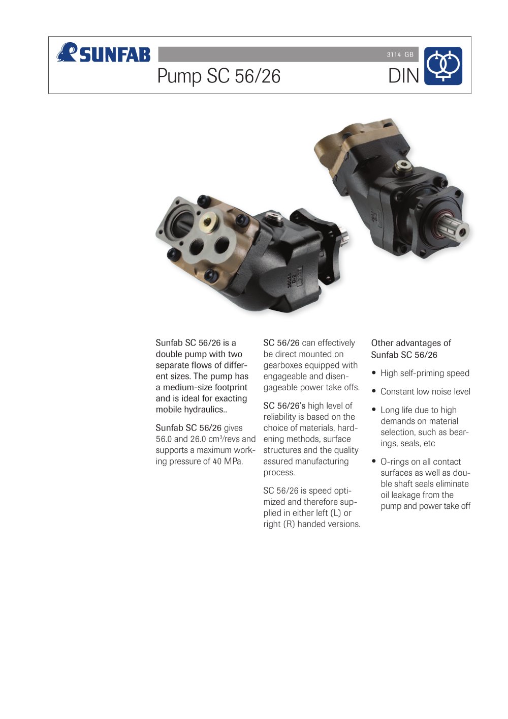 multi flow piston hydraulic pump - Sunfab Hydraulics
