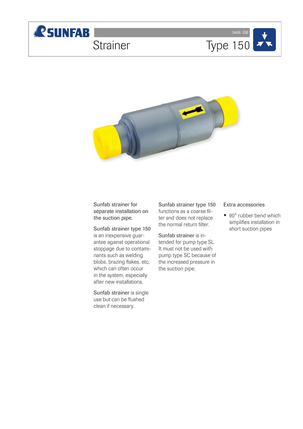 suction oil filter - Sunfab Hydraulics