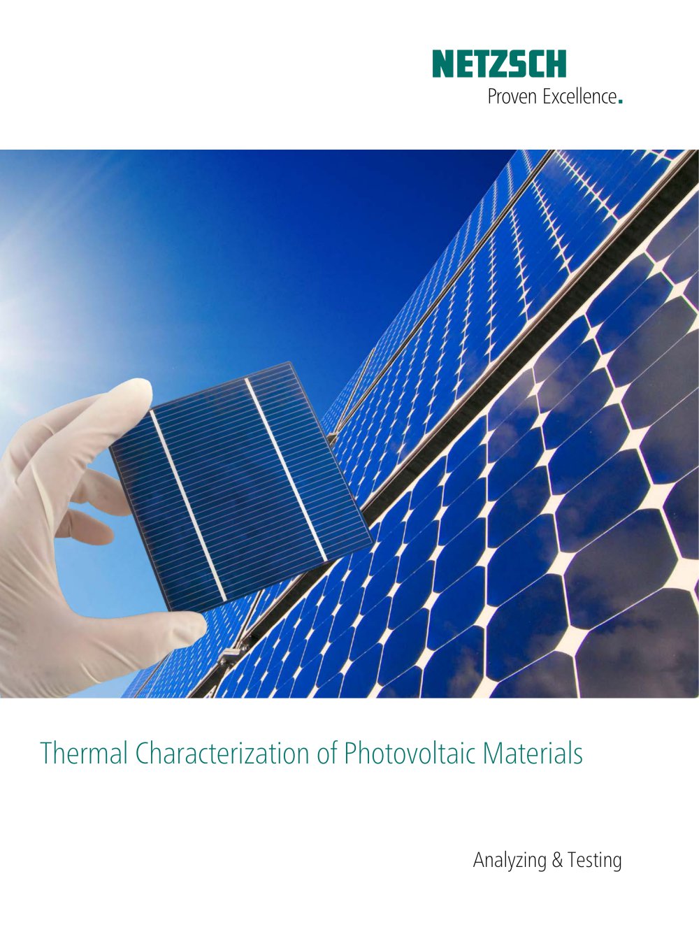 Thermal Characterization of Photovoltaic Materials - NETZSCH-Ger&auml;tebau