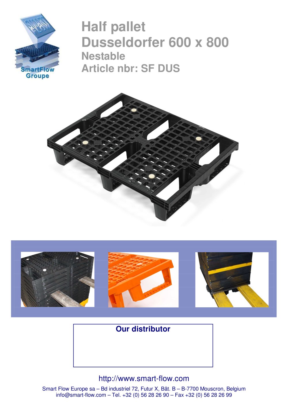 Dusseldorfer Half pallet - SMART FLOW EUROPE