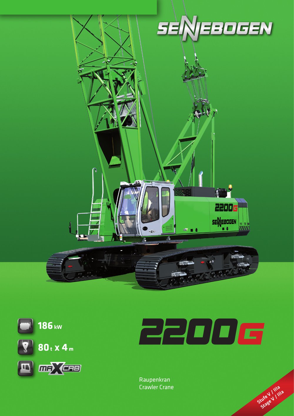 crane line 2200 - Crawler Crane - SENNEBOGEN Maschinenfabrik GmbH