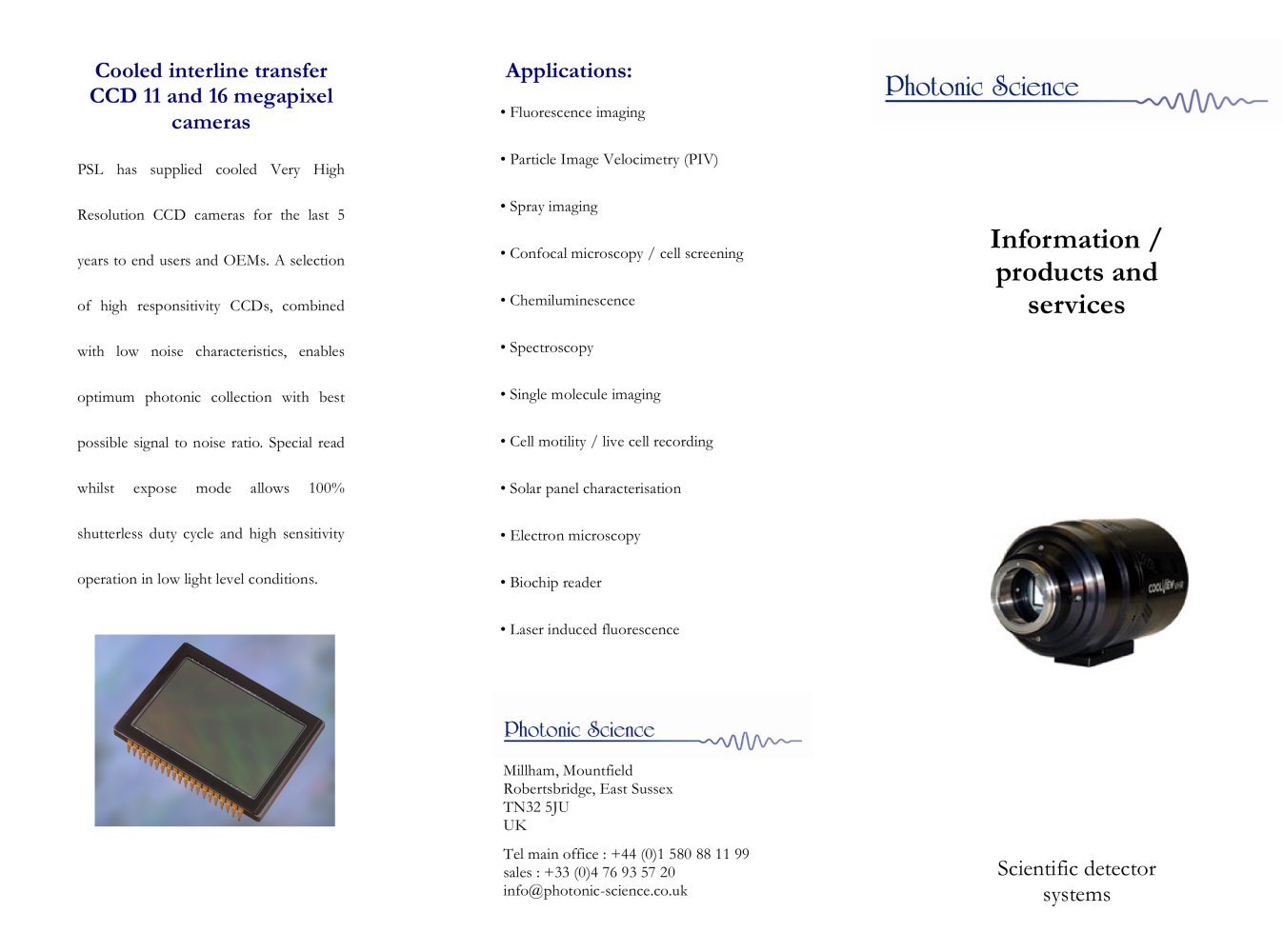 Cool View � VHR - Photonic science limited
