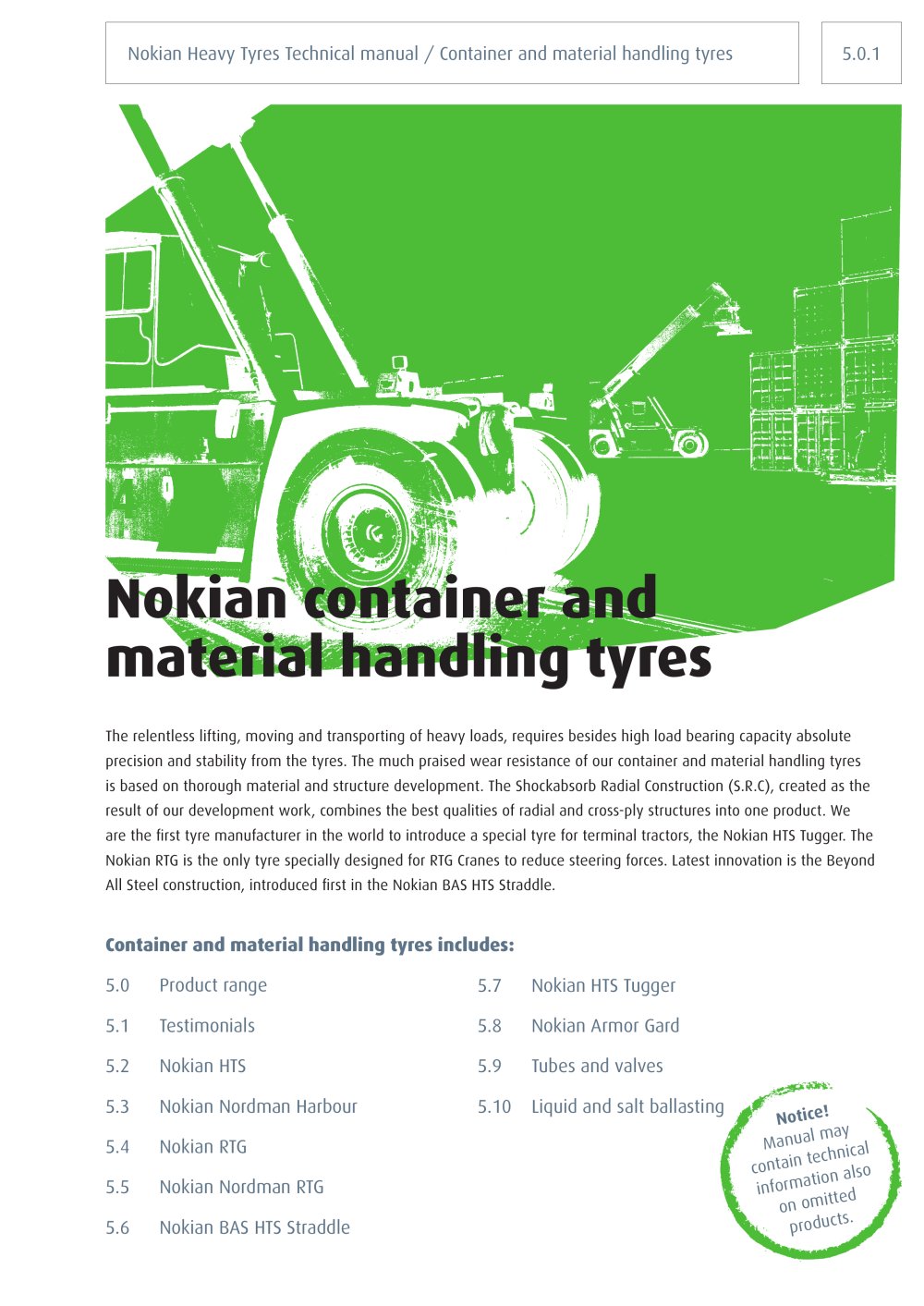 NHT Technical Manual 05 Container and material - Nokian Heavy Tyres