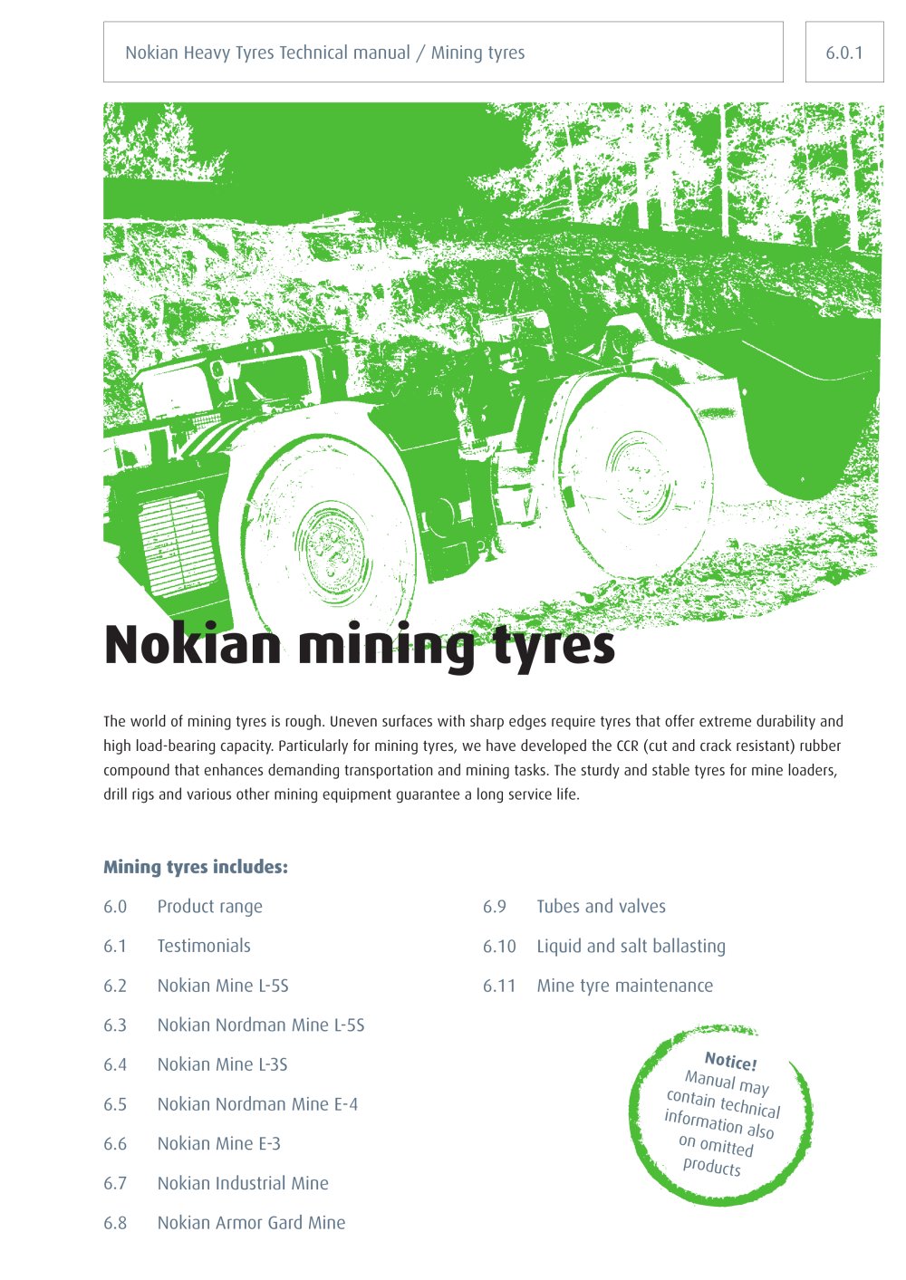 NHT Technical Manual 06 Mining - Nokian Heavy Tyres