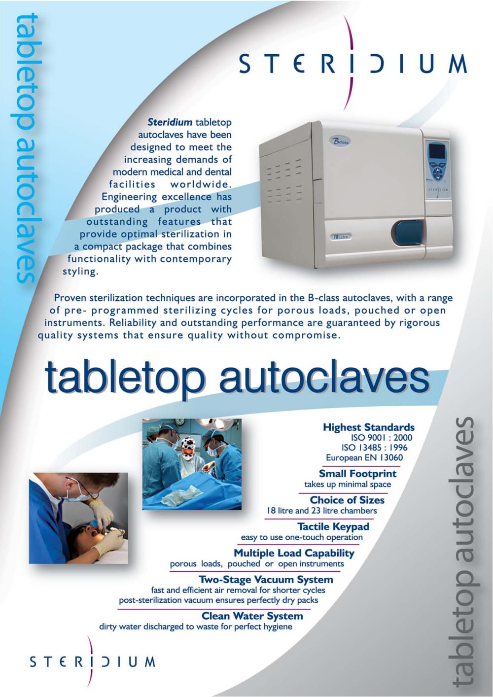 Tabletop Autoclaves - Steridium
