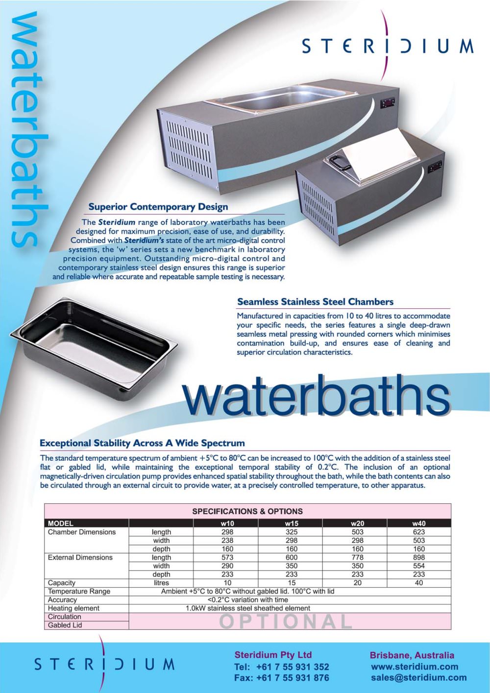 Water Baths - Steridium