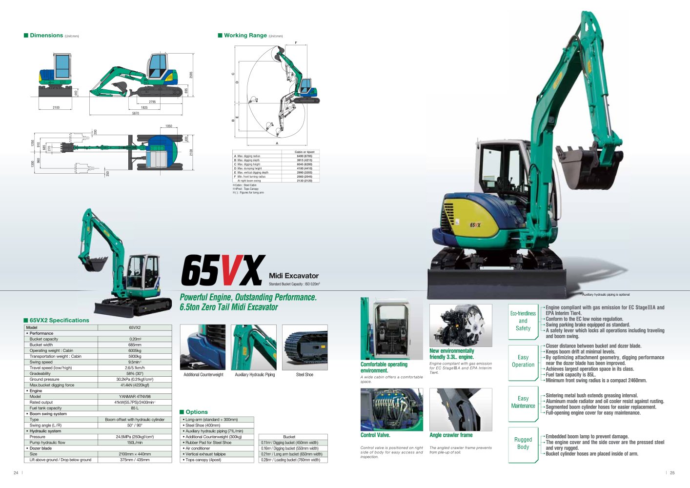 Midi Excavator 65VX2