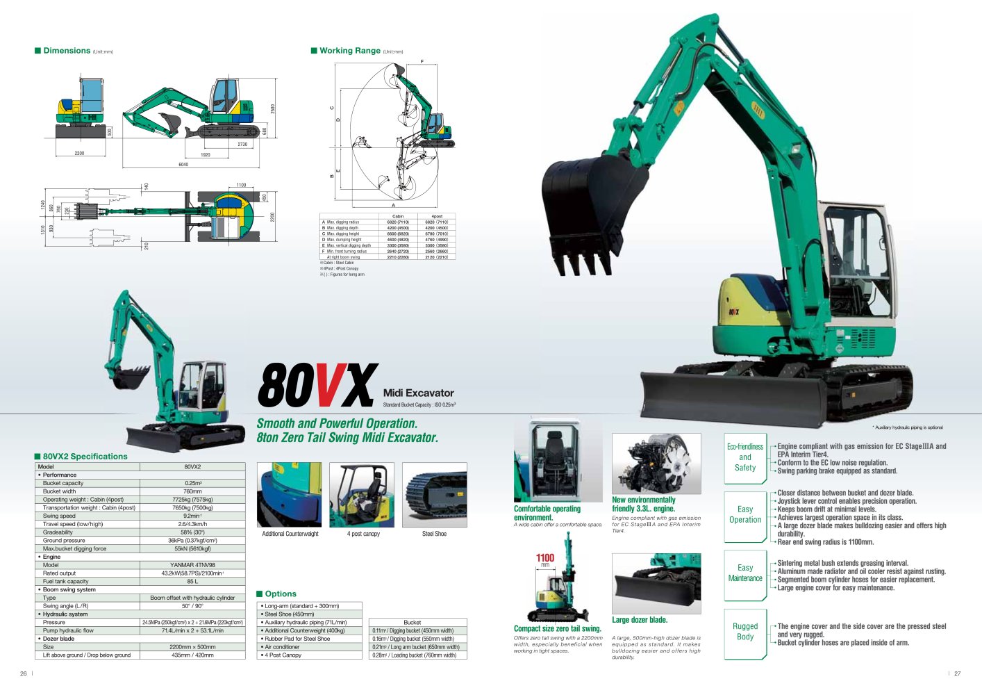 Midi Excavator 80VX2 - IHI Construction Machinery limited