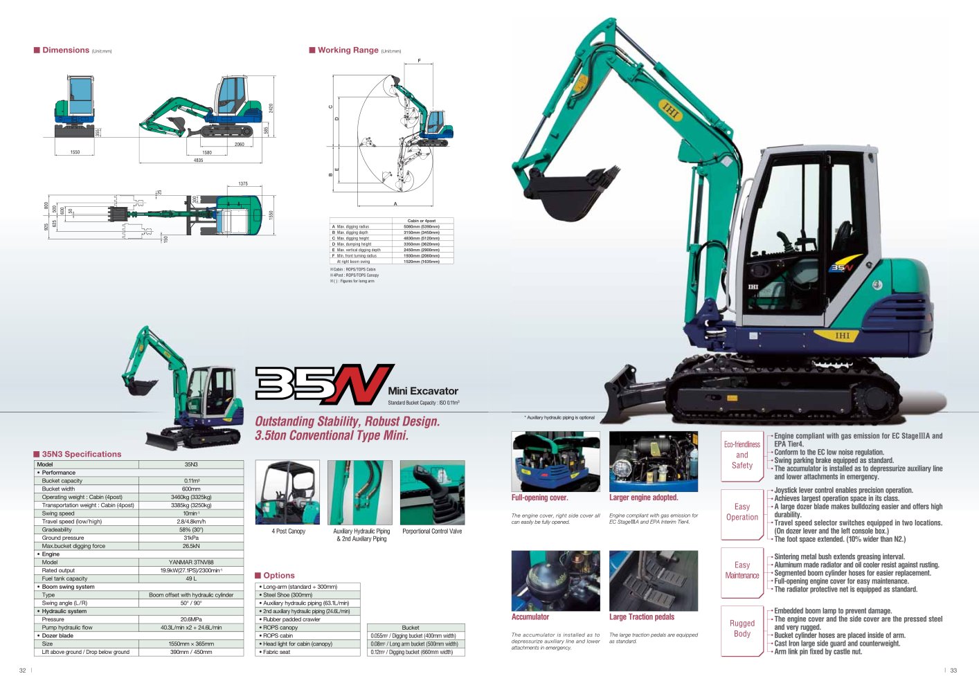 Mini Excavator 35N3 - 1 / 1 Pages