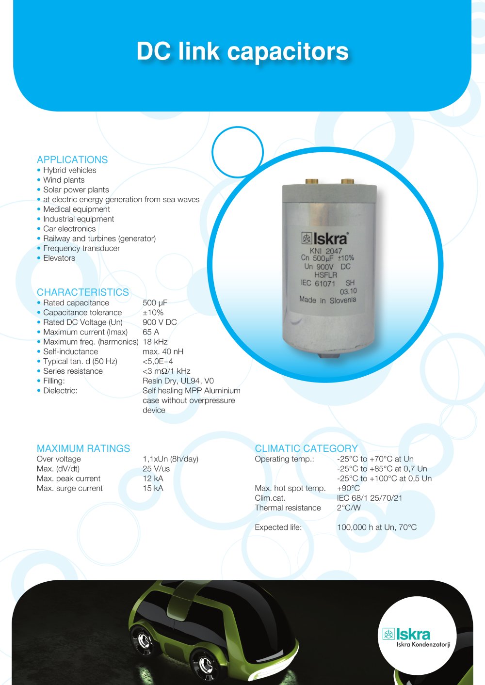 DC link capacitors - Iskra MIS