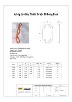 Lashing Chain Long Link For RoRo or Bulk Lashing