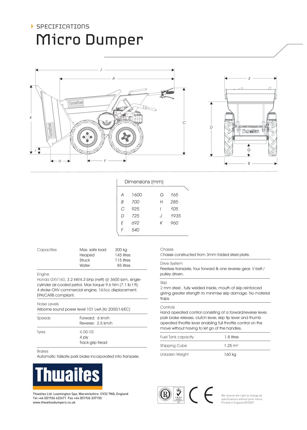 Thwaites 300Kg - Thwaites Limited