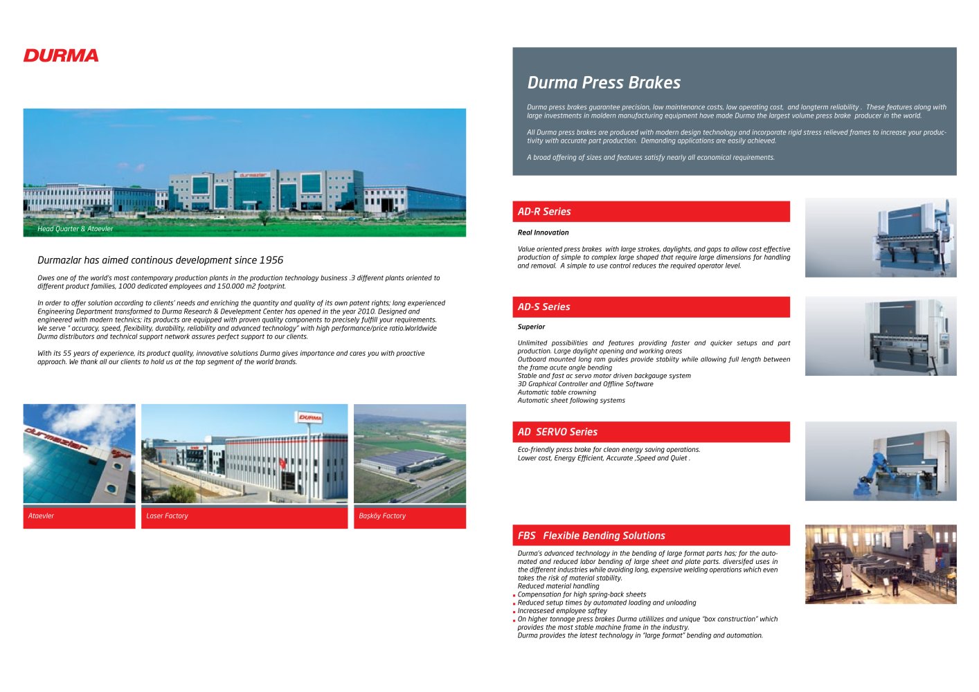 ADS CNC Pressbrake Catalogue - Durma