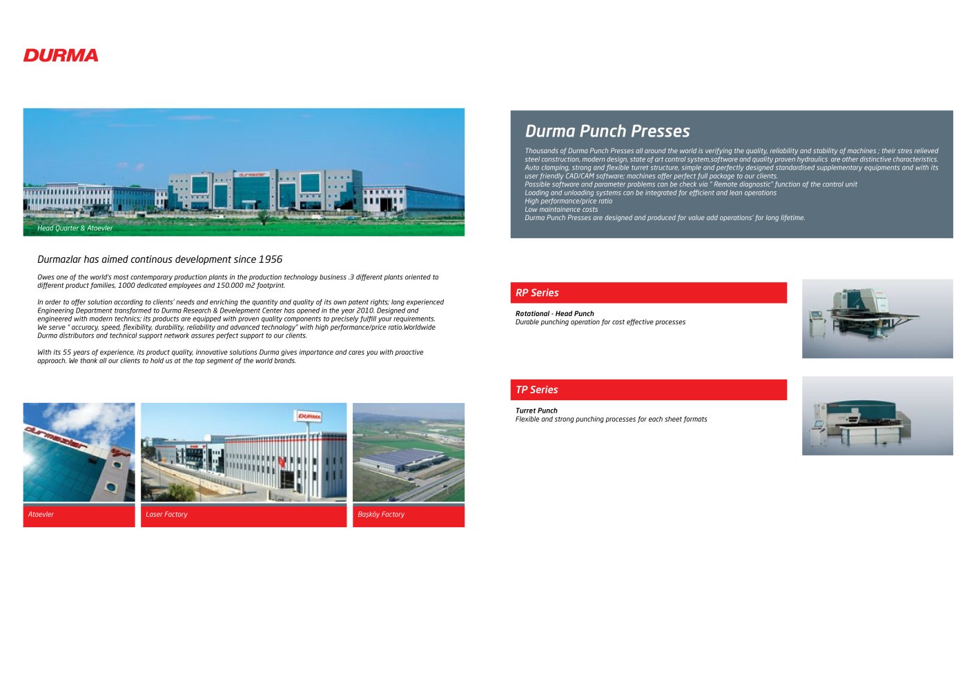 Rotation Punching Machines - Durma