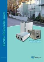 Rotating heat exchanger units with EC-motors