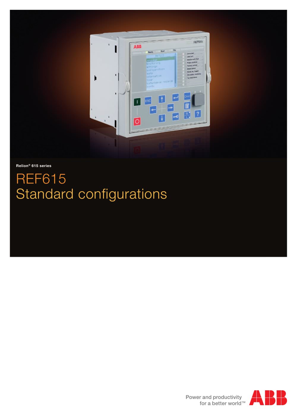 REF615 Standard configurations brochure - ABB Oy Distribution Automation