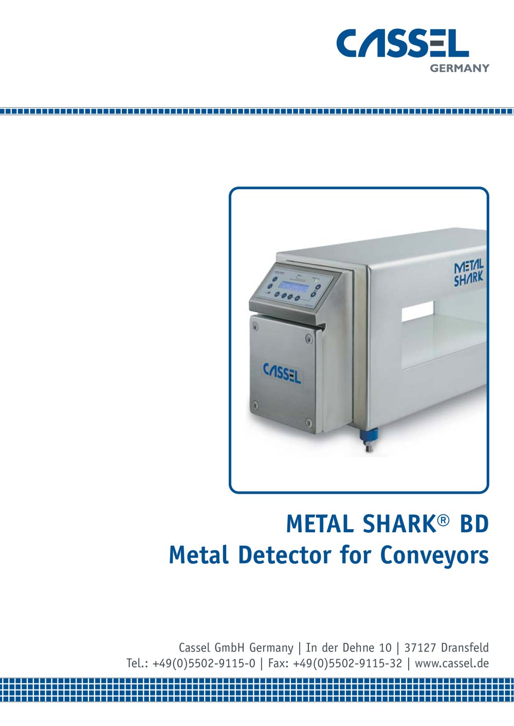 METAL SHARK BD Product Catalogue - Cassel Messtechnik