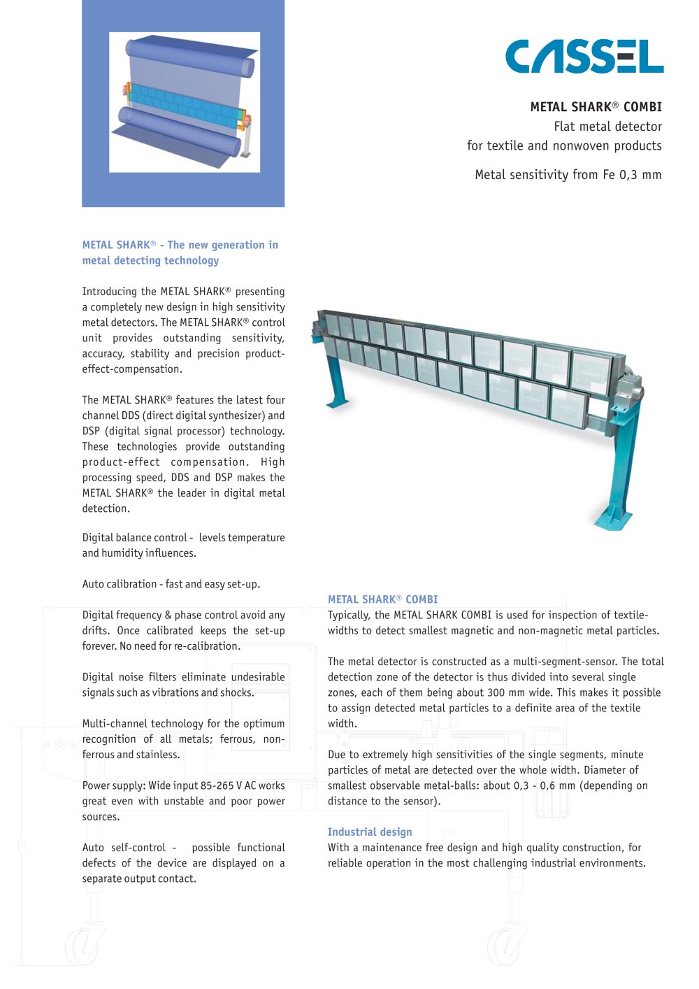 METAL SHARK COMBI Product Catalogue - Cassel Messtechnik