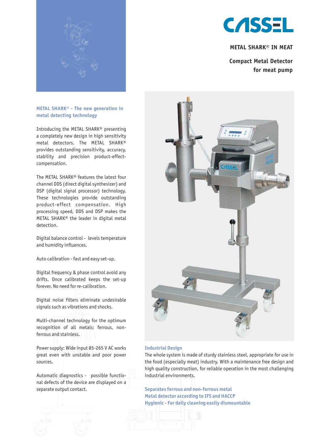 METAL SHARK IN Meat Product Catalogue - Cassel Messtechnik