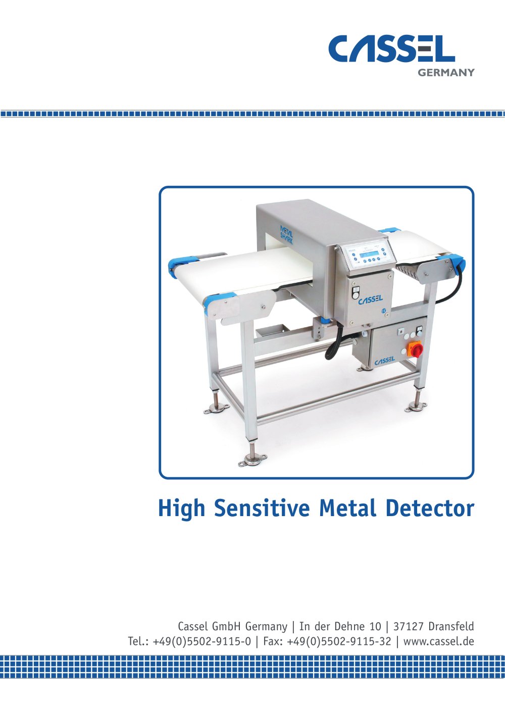 METALA SHARK HW Conveyor Catalogue - Cassel Messtechnik