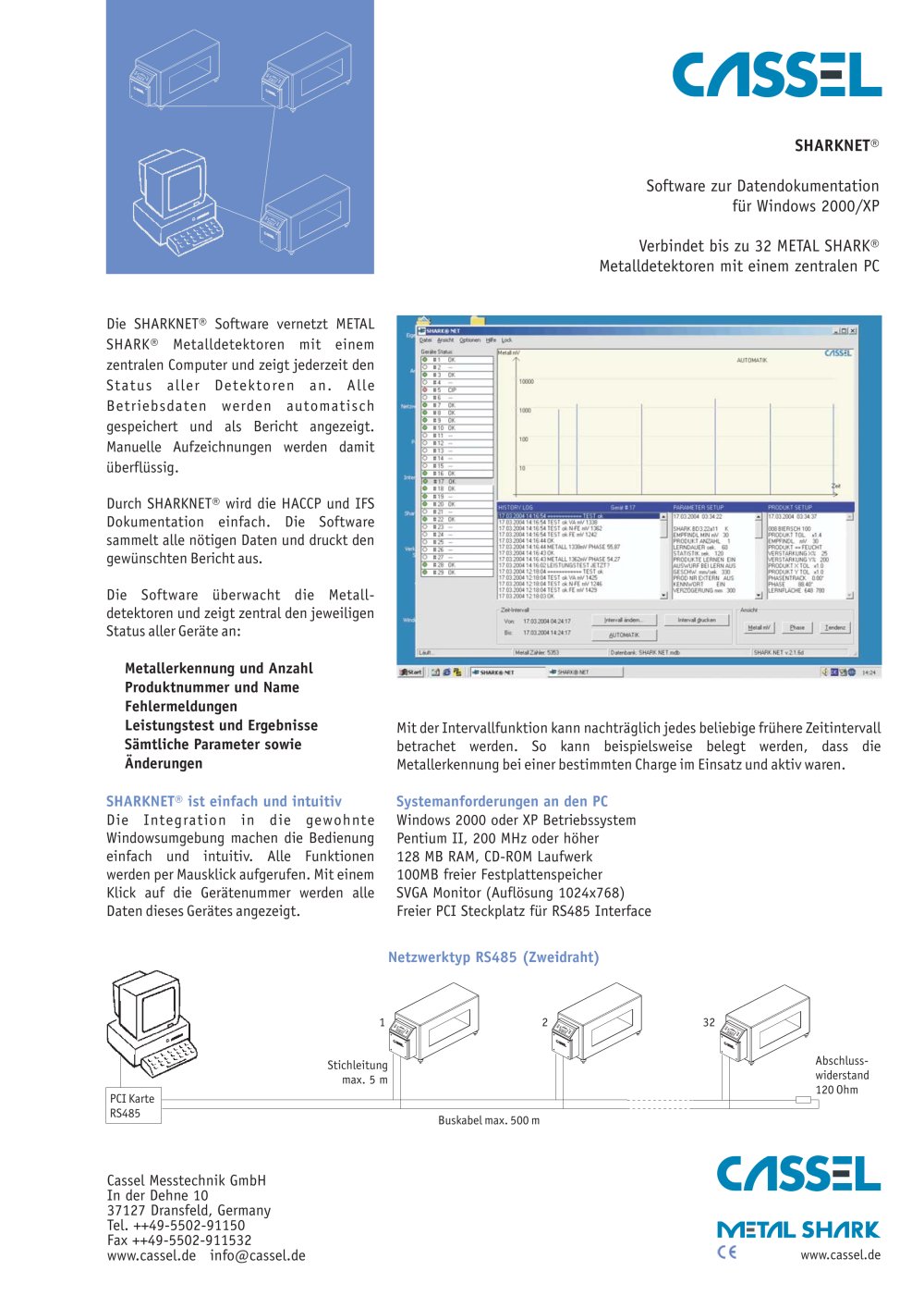 SHARKNET Software Catalogue - Cassel Messtechnik
