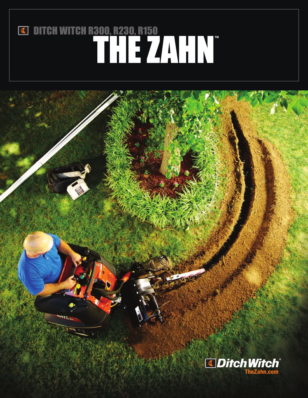 THE ZAHN Ride on trencher - The Charles Machine Works, Inc
