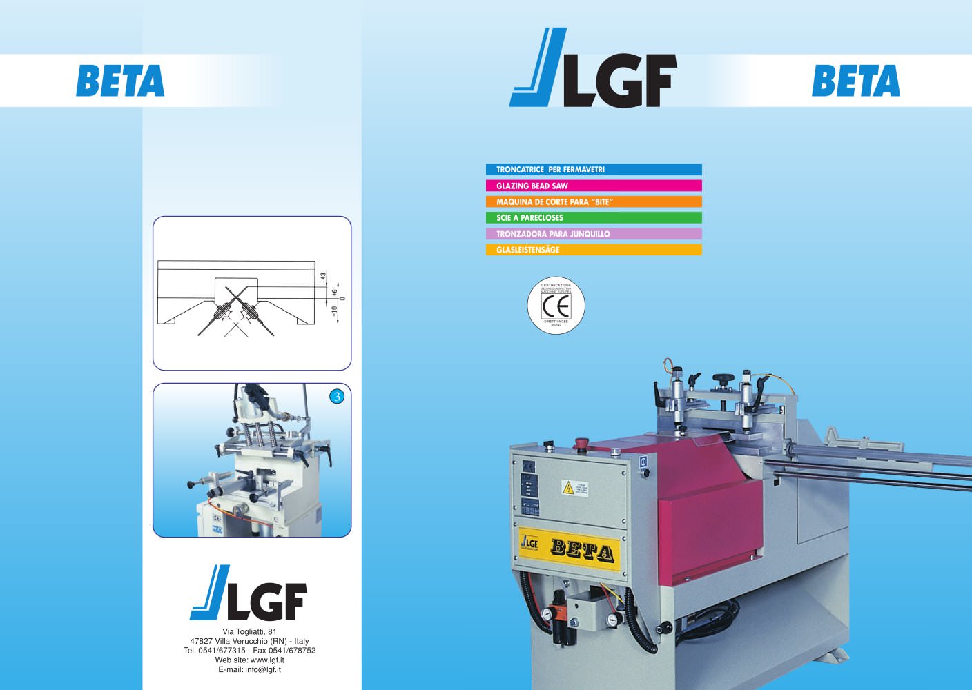 GLAZING BEAD SAW BETA (DE-FR-ES-IT) - LGF