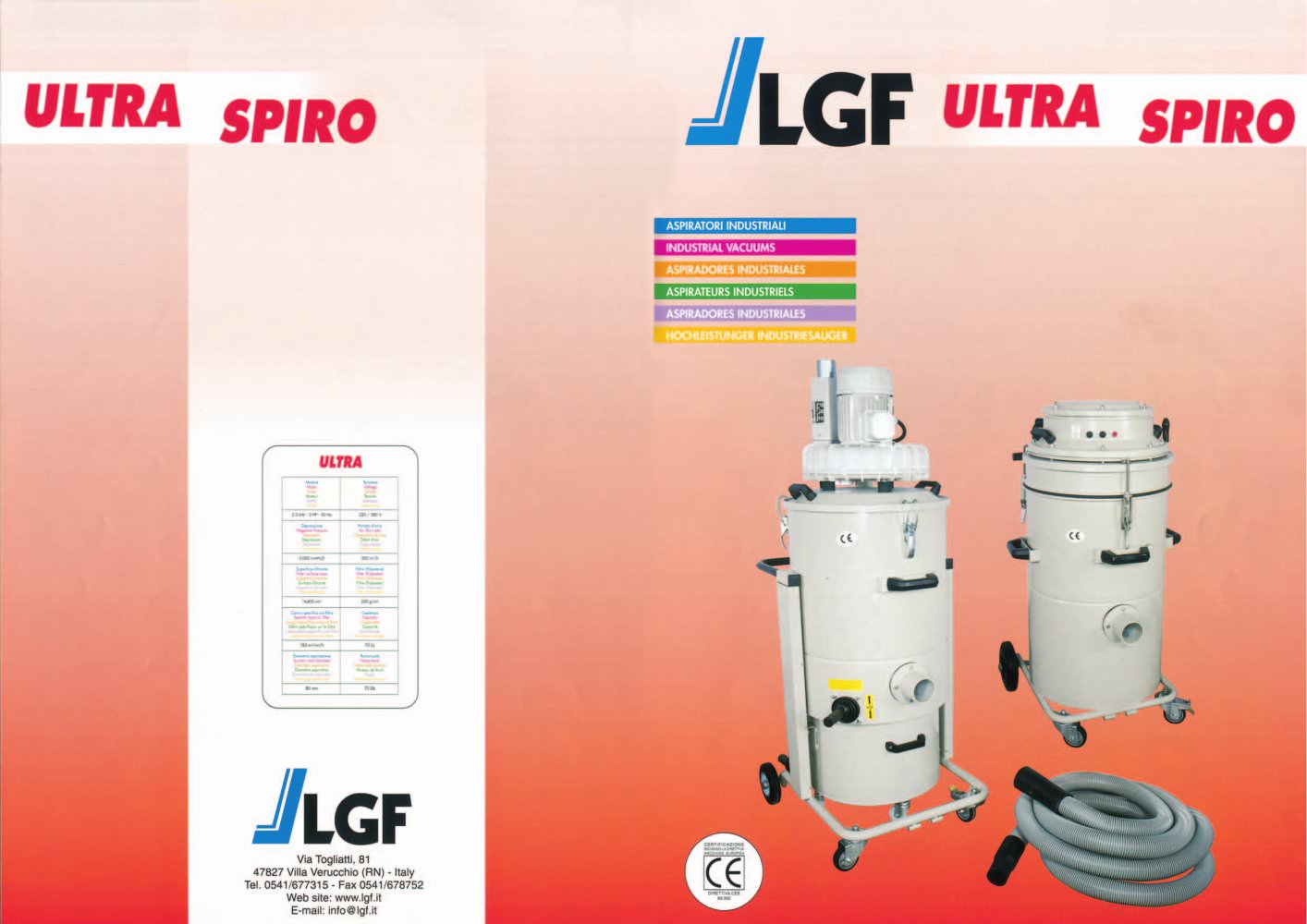 INDUSTRIAL VACUUMS - LGF
