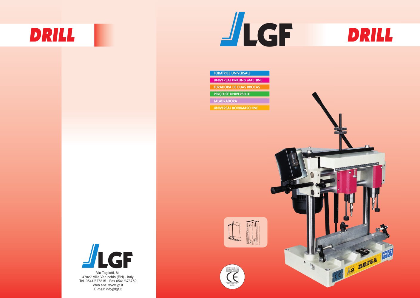 UNIVERSAL DRILLING MACHINE DRILL (DE-FR-ES-IT) - LGF