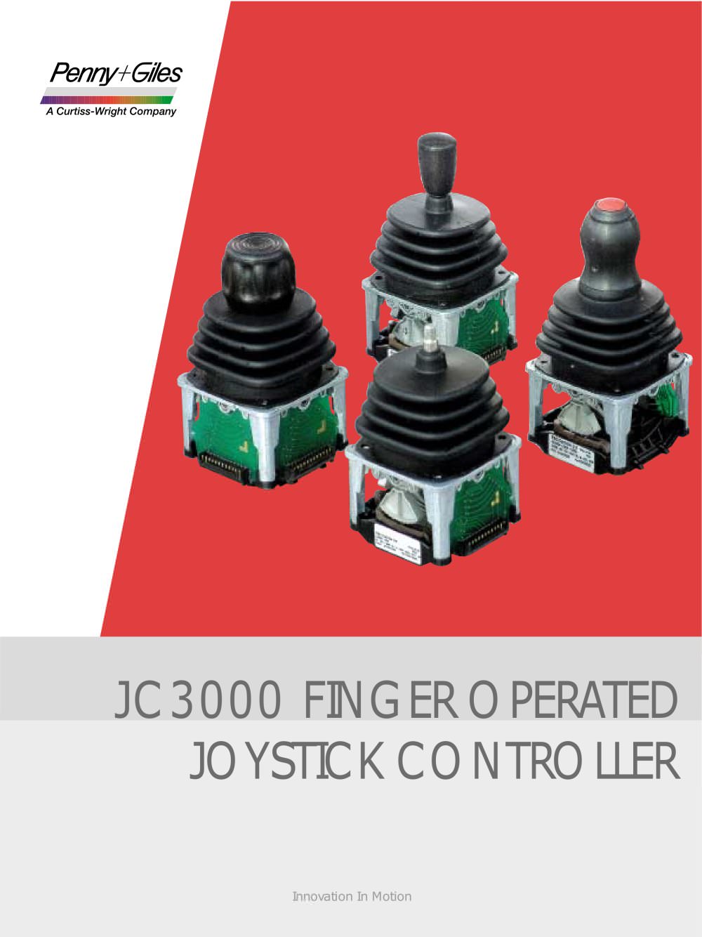 JC3000 Finger Operated Joystick Controller - PENNY   GILES CONTROLS