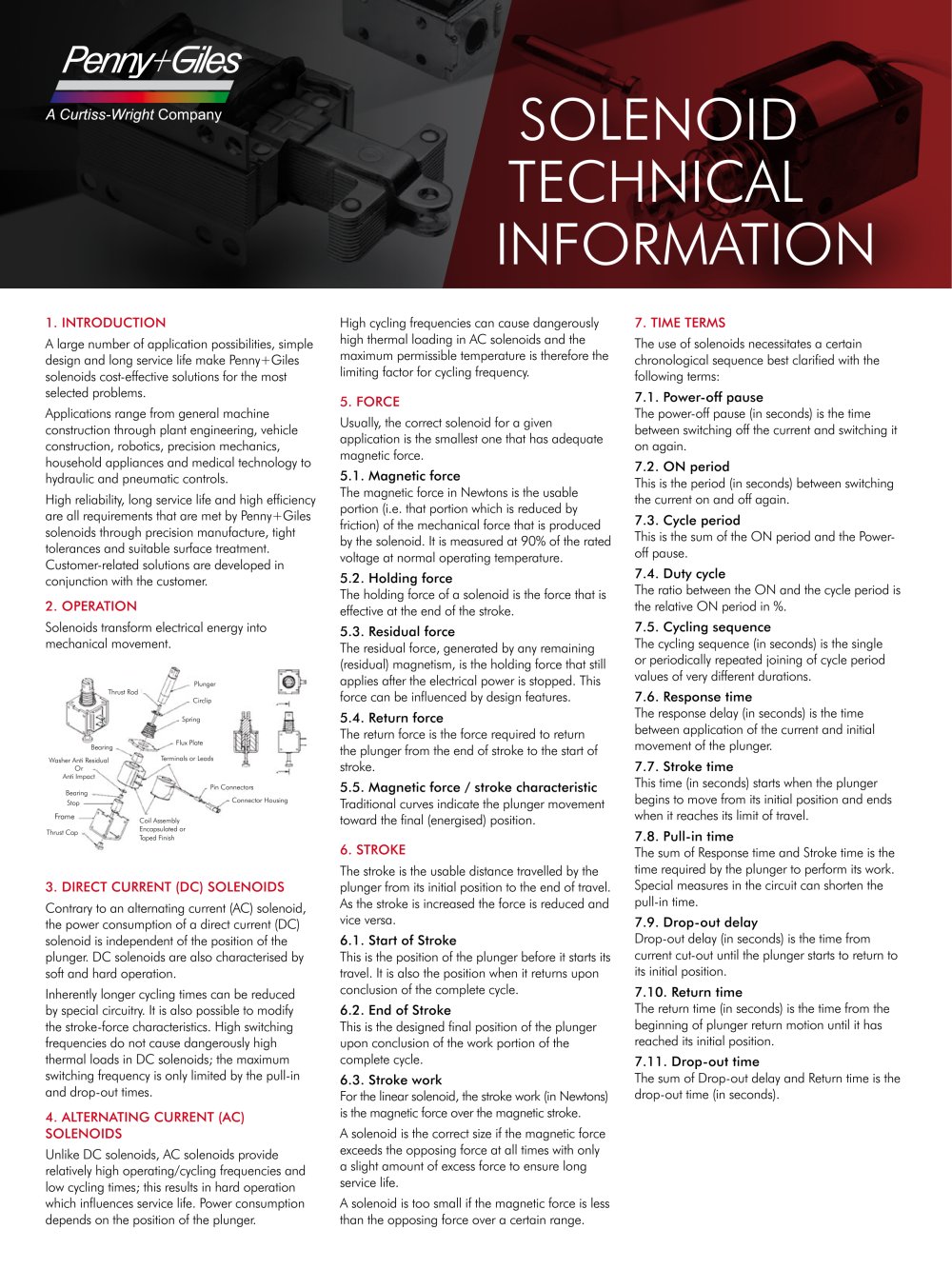 Solenoid Technical Information - PENNY   GILES CONTROLS
