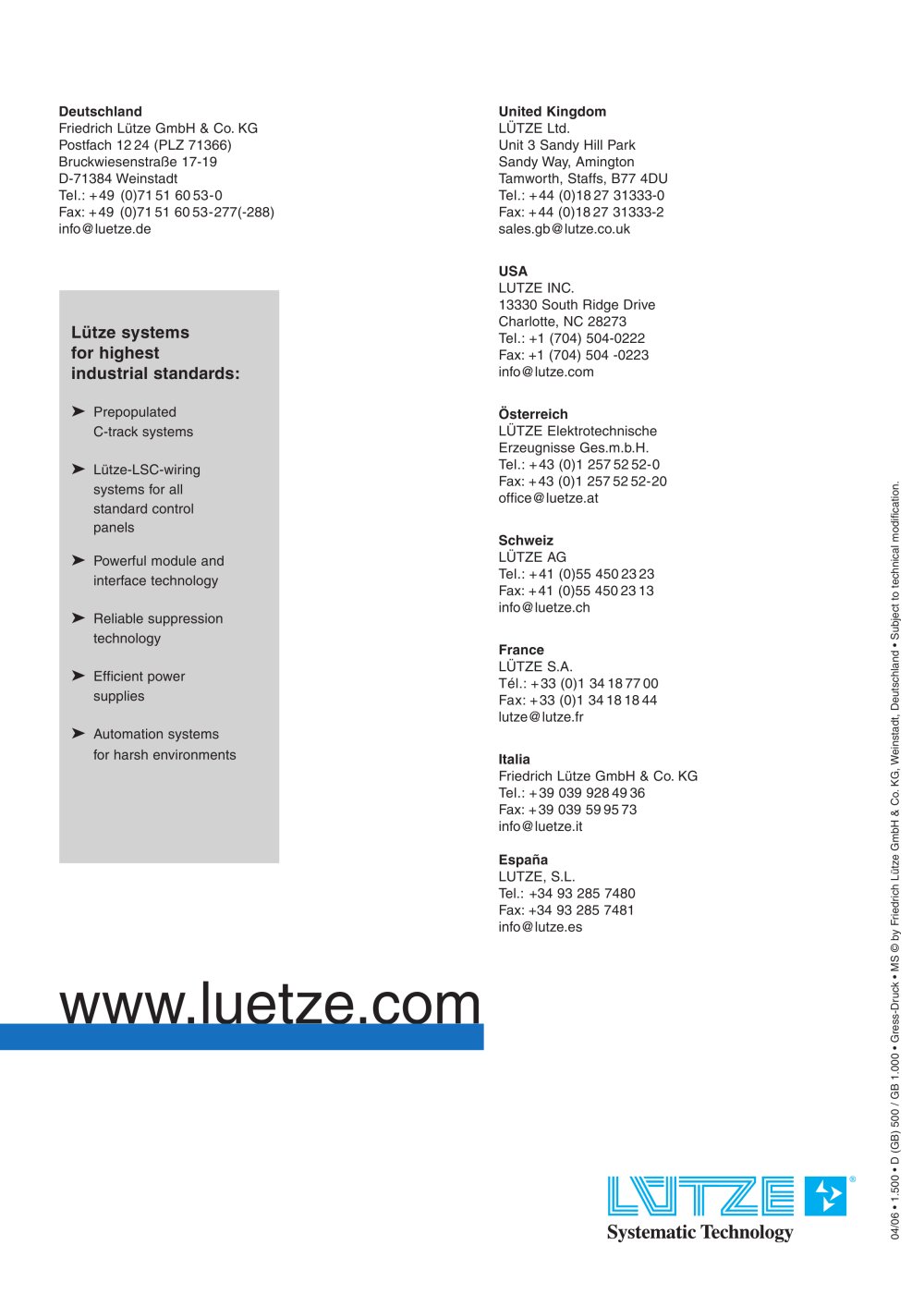 L&Uuml;TZE - 80611