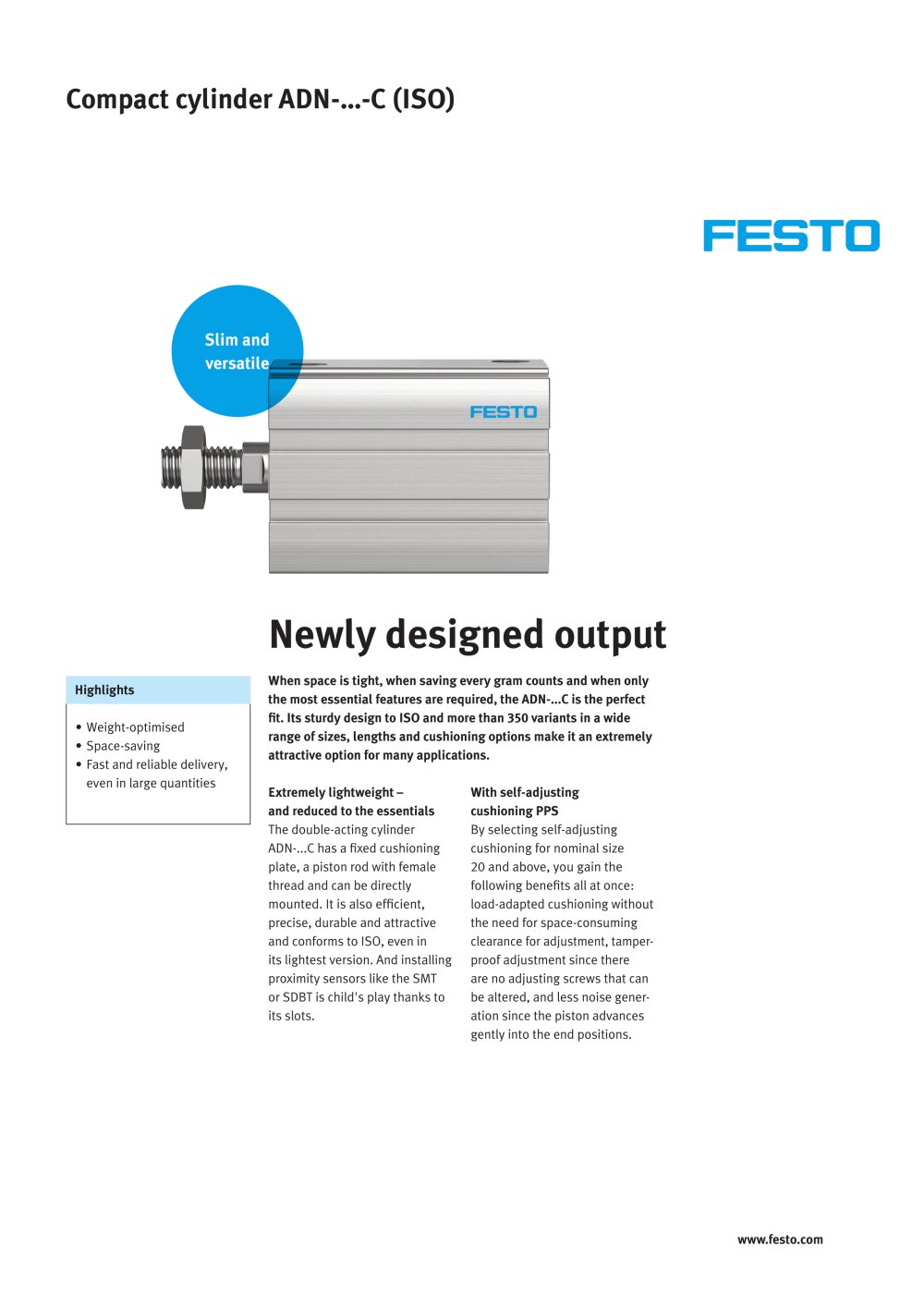 ADN Compact Cylinder - FESTO