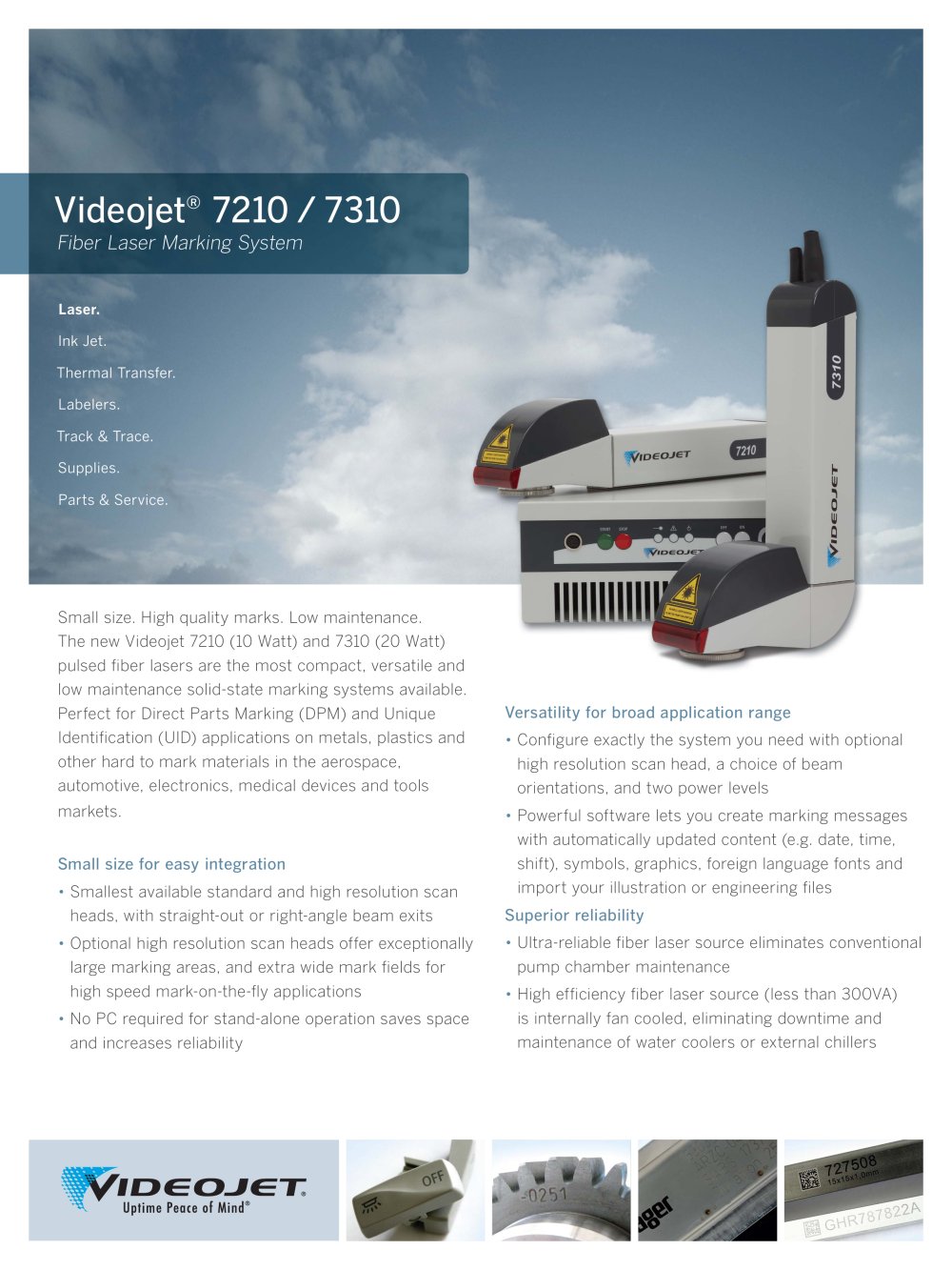 Videojet Fibre Laser 7310 and 7210 - VIDEOJET
