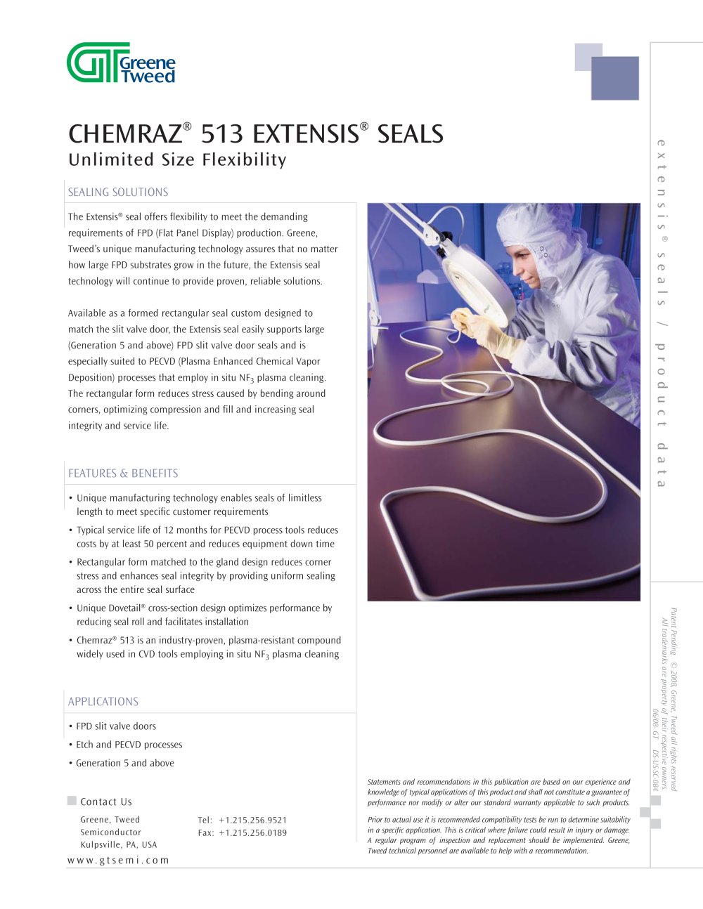 Chemraz&reg; 513 Extensis&reg; Seal - GREENE TWEED