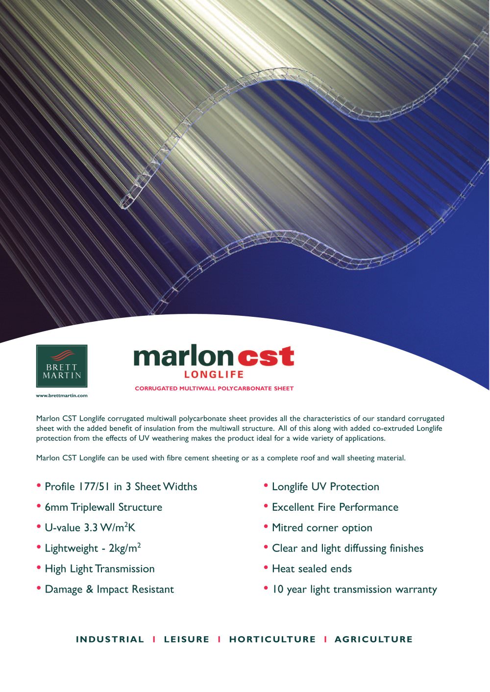 Marlon CST Factsheet - Brett Martin Plastic Sheets