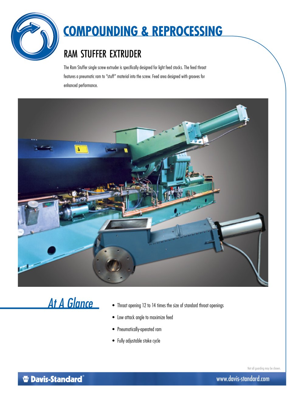 COMPOUNDING & REPROCESSING At A Glance RAM STUFFER EXTRUDER - Davis Standard Extrusion Systems