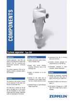 cyclone for pneumatic conveying 